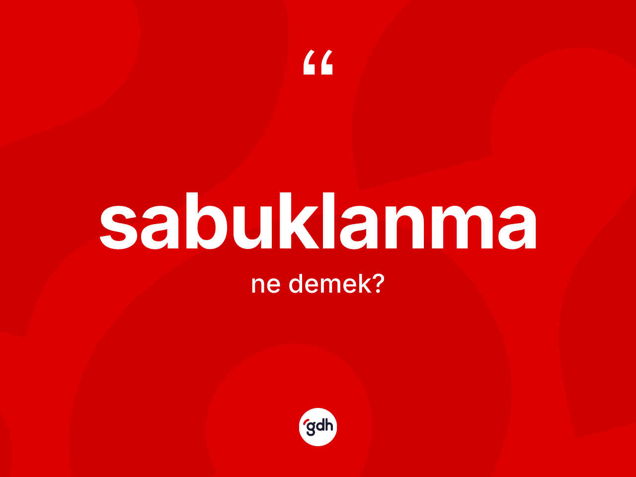 Sabuklanma kelimesi nedir? Sabuklanma kelimesinin TDK anlamı nedir?