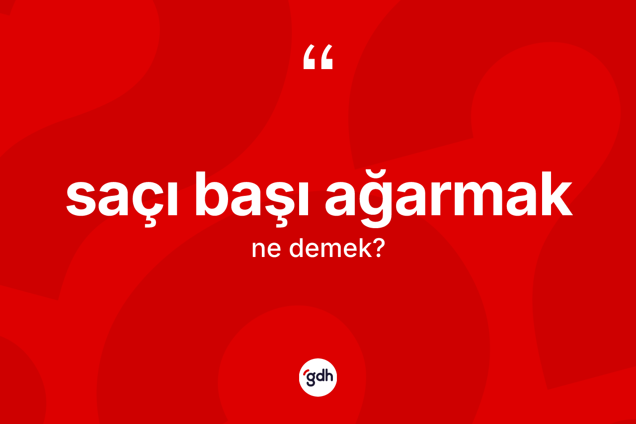 Saçı başı ağarmak ifadesinin sözlükteki anlamı nedir?