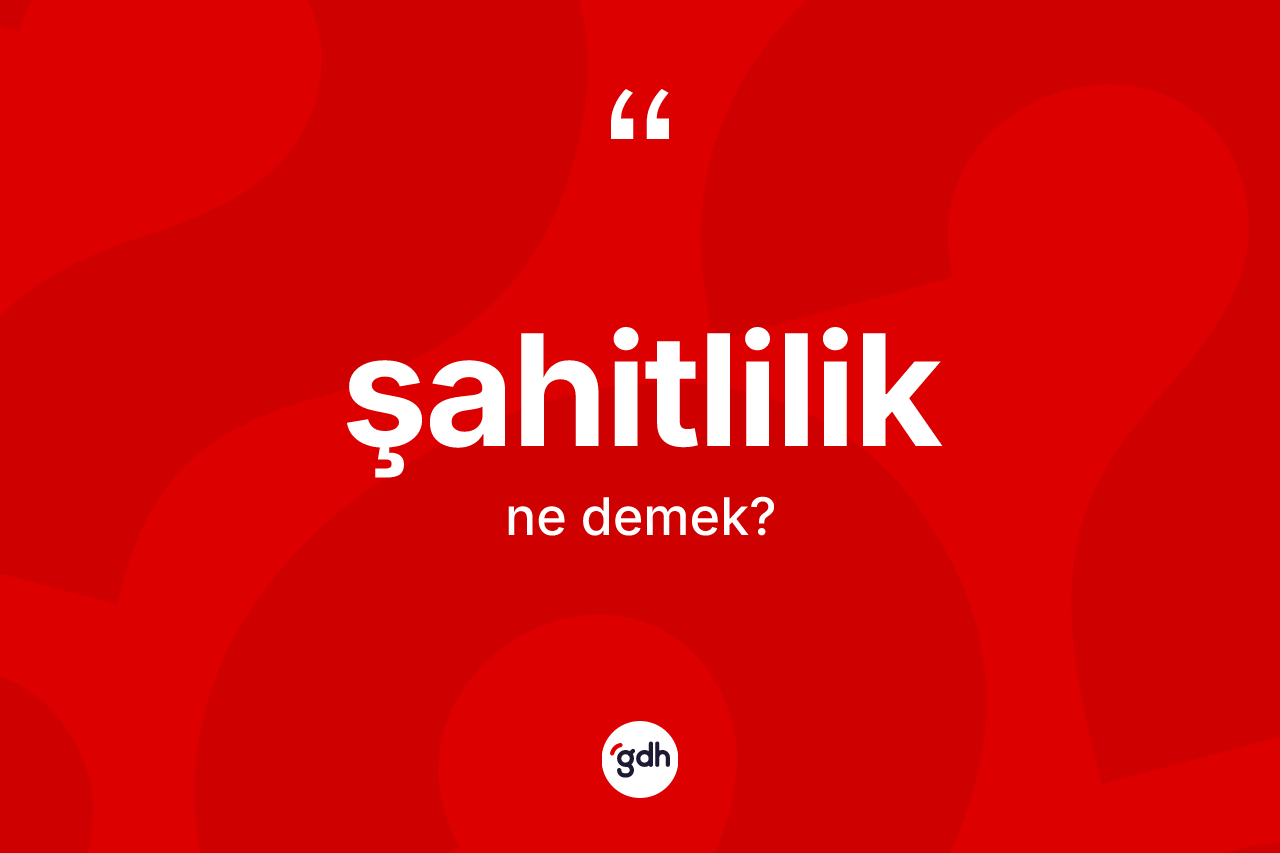 Şahitlilik ne anlama gelir? Şahitliliğin sözlükteki anlamı nedir?