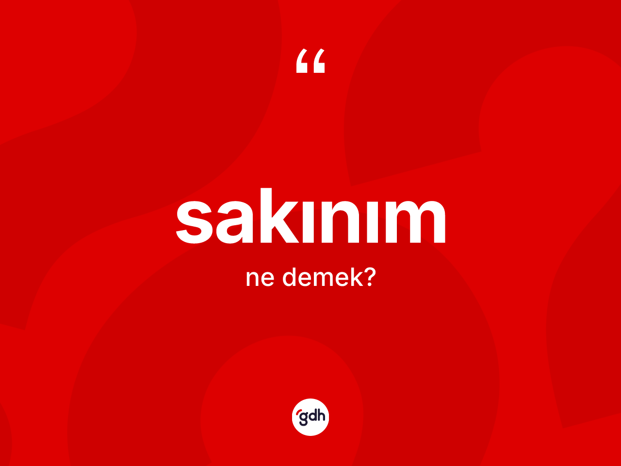 Sakınım kelimesinin tanımı nedir? Sakınım kelimesinin TDK anlamı nedir?