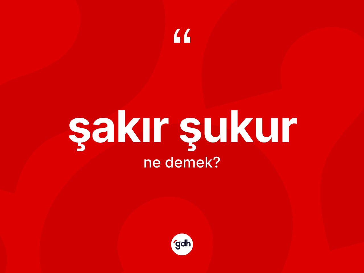 Şakır şukur kelimesi ne demek? Şakır şukurun sözlükteki anlamı nedir?