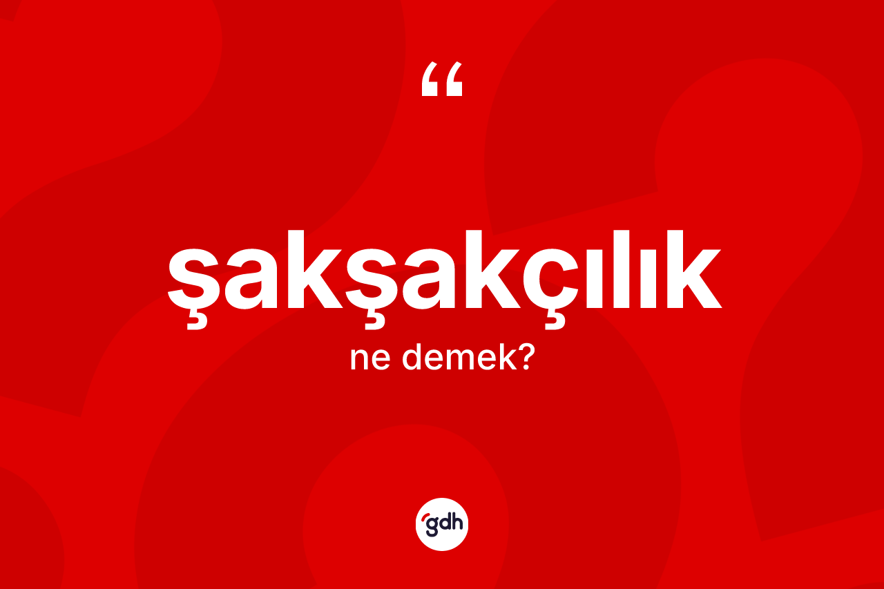 Şakşakçılık kelimesinin sözlükteki tanımı nedir? Şakşakçılığın TDK'ya göre anlamı nedir?