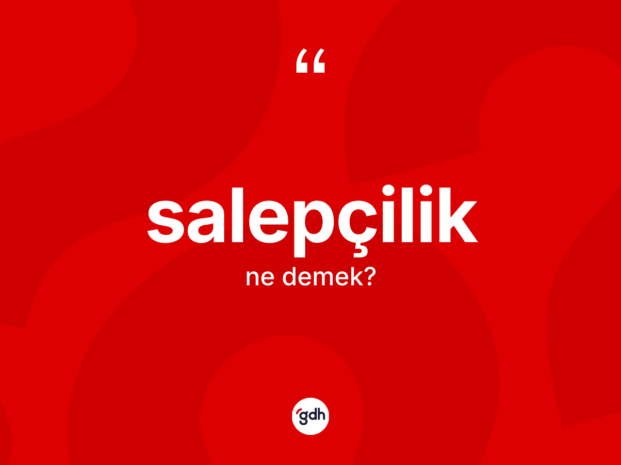 Salepçilik ne demek? Salepçiliğin kısaca tanımı nedir?