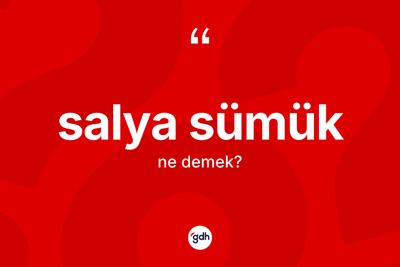 Salya sümük  kelimesinin sözlükteki tanımı nedir?