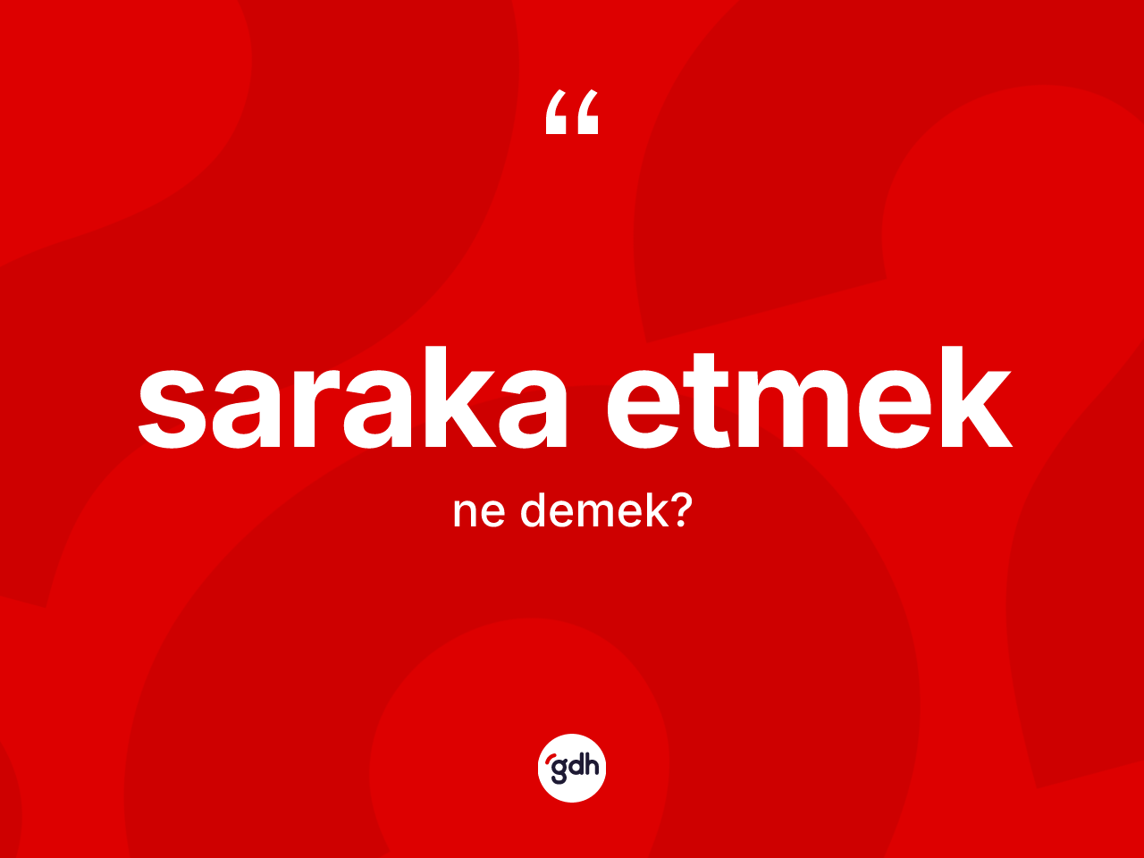 Saraka etmek ifadesinin kısaca anlamı nedir? Saraka etmek sözü hangi durumlarda kullanılır?