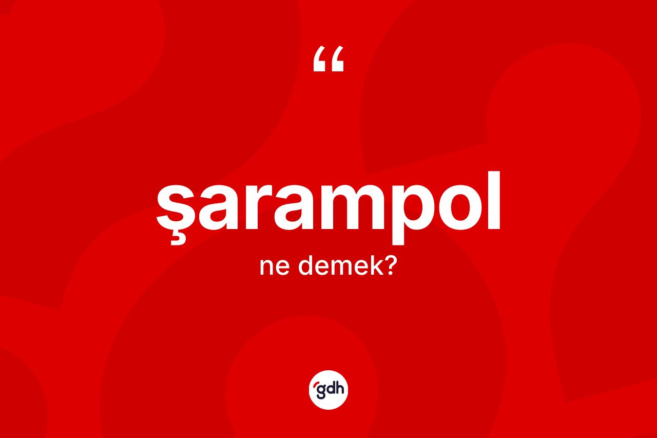 Şarampol kelimesi ne demek? Şarampol kelimesinin TDK'ya göre açıklaması nedir?