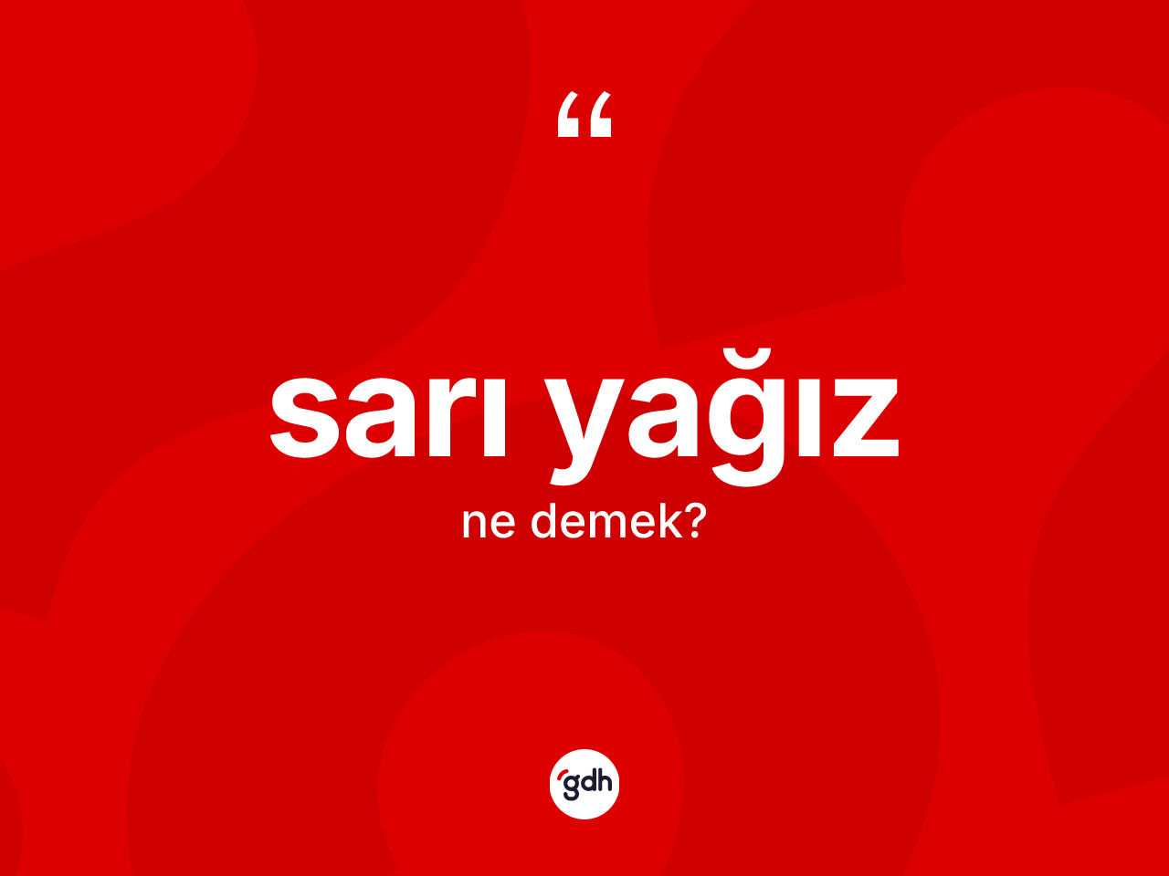 Sarı yağız kelimesi nedir? Sarı yağızın sözlükteki anlamı nedir?