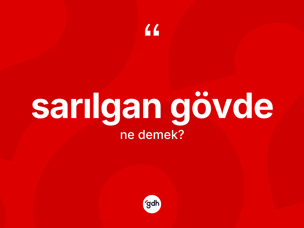 Sarılgan gövde kelimesi nedir? Sarılgan gövde kelimesinin kaç farklı anlamı var?