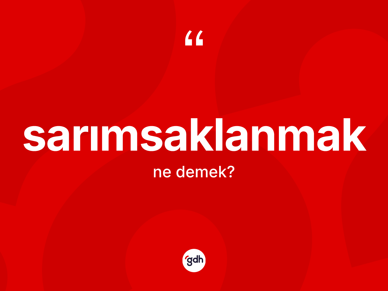 Sarımsaklanmak kelimesi nedir? Sarımsaklanmağın kısaca tanımı nedir?