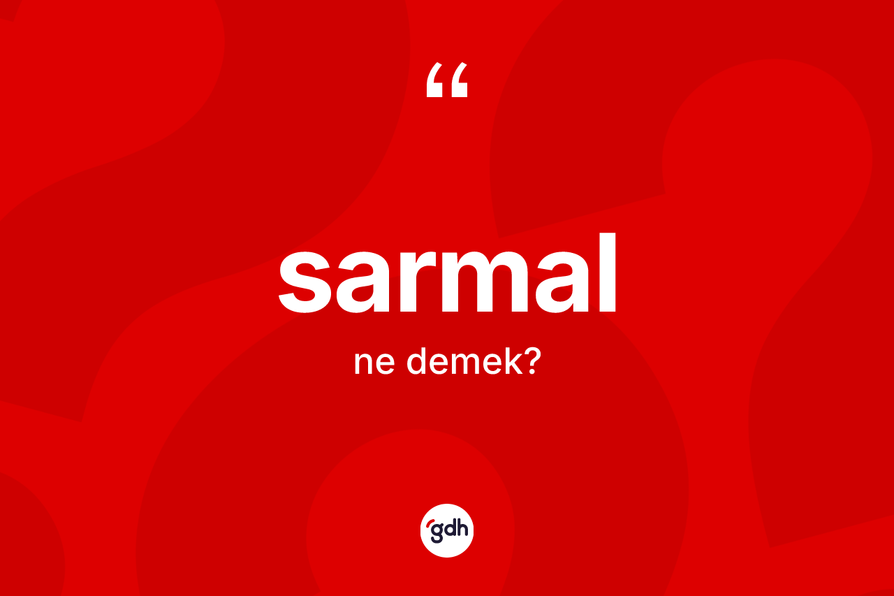 Sarmal kelimesinin anlamı nedir? Sarmalın TDK'ya göre anlamı nedir?