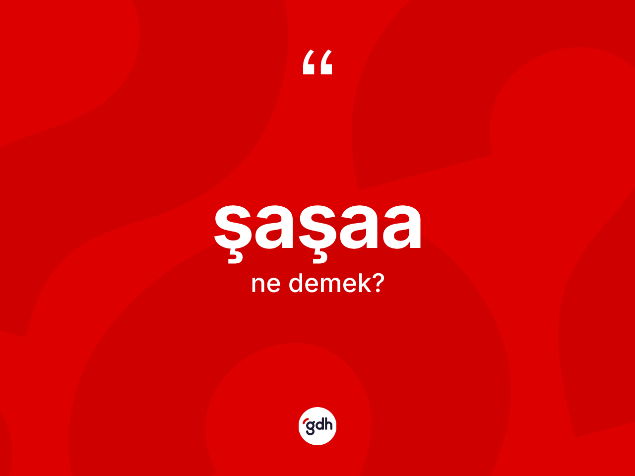 Şaşaa kelimesinin anlamı nedir? Şaşaanın TDK'ya göre anlamı nedir?