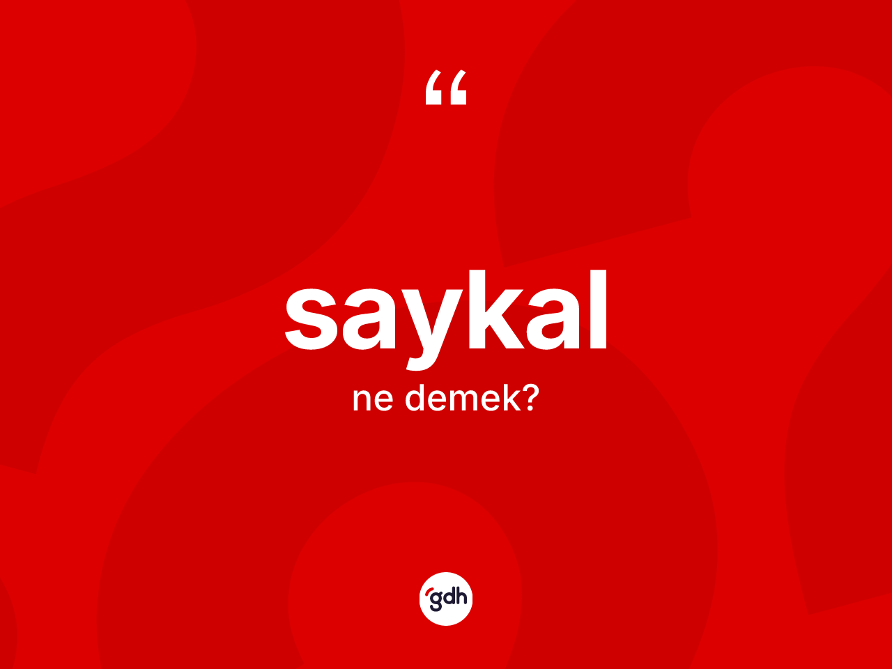 Saykal kelimesi ne anlama gelir? Saykal kelimesinin kaç farklı anlamı var?