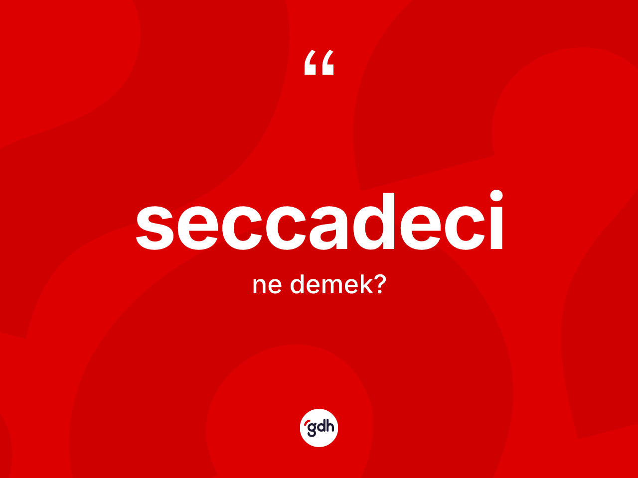 Seccadeci ne demek? Seccadeci kelimesinin kaç farklı anlamı var?