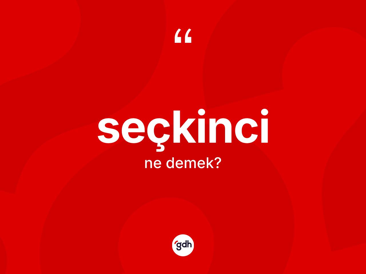 Seçkinci kelimesinin tanımı nedir? Seçkincinin TDK'ya göre anlamı nedir?