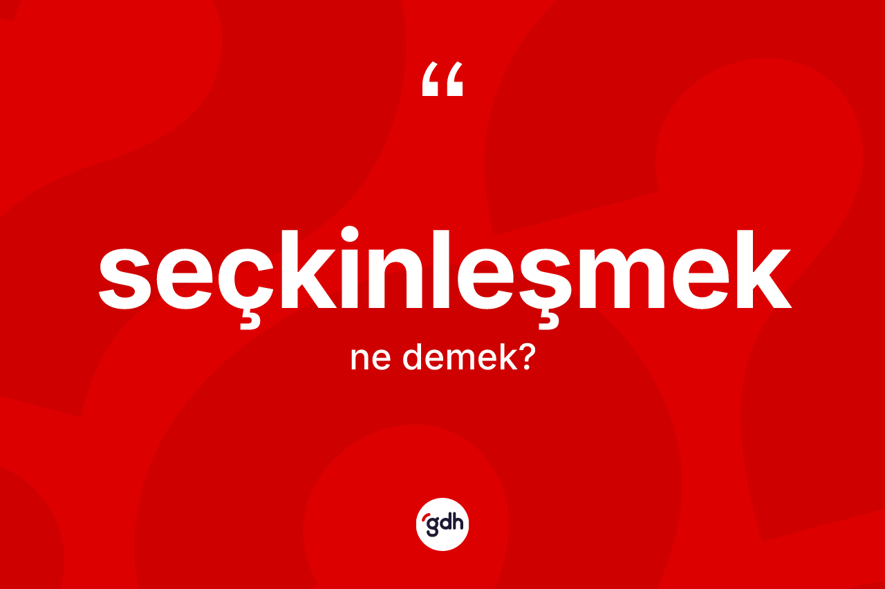 Seçkinleşmek kelimesi ne demek? Seçkinleşmeğin kısaca tanımı nedir?