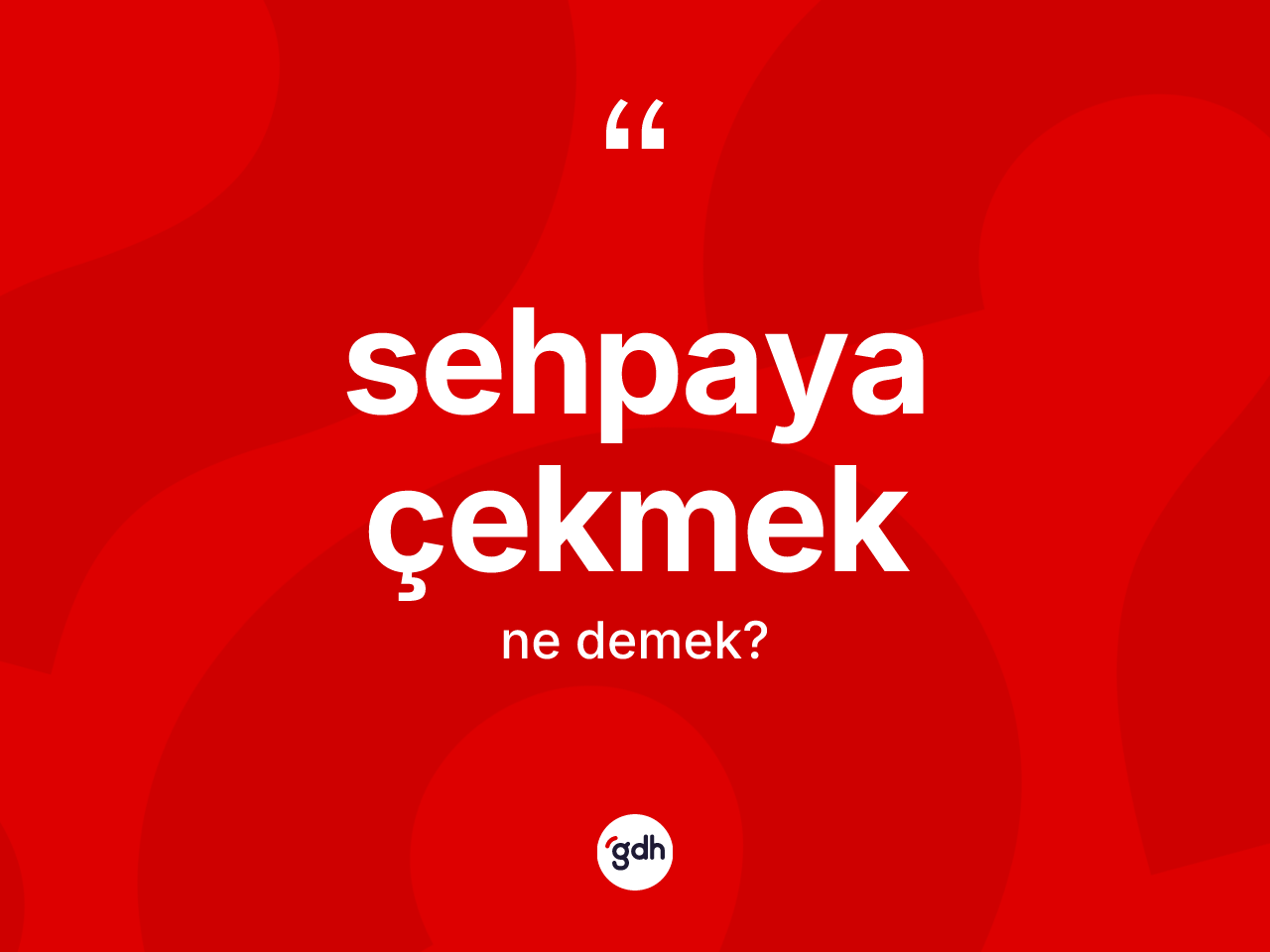 Sehpaya çekmek ne demektir? Sehpaya çekmek ifadesi nerede kullanılır?