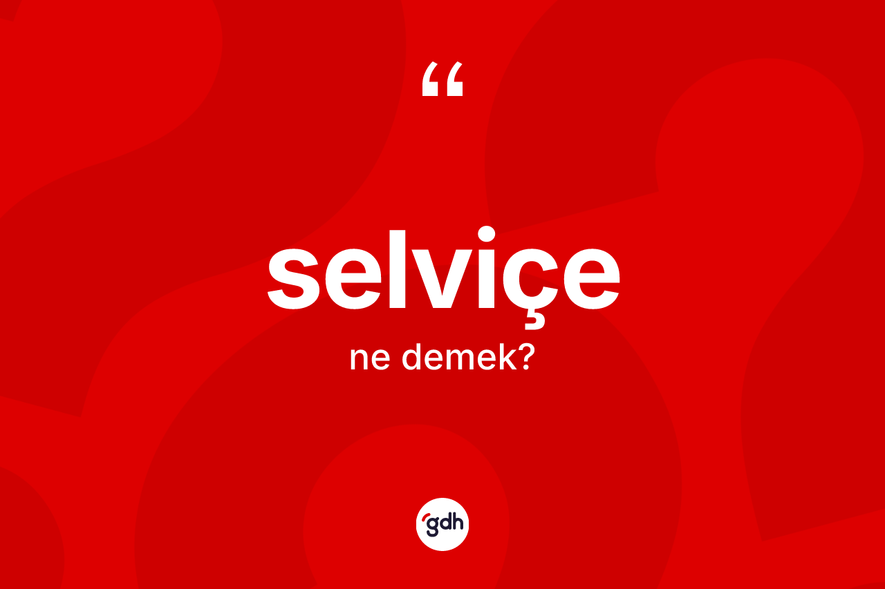 Selviçe kelimesinin anlamı nedir? Selviçe kelimesinin TDK'ya göre açıklaması nedir?