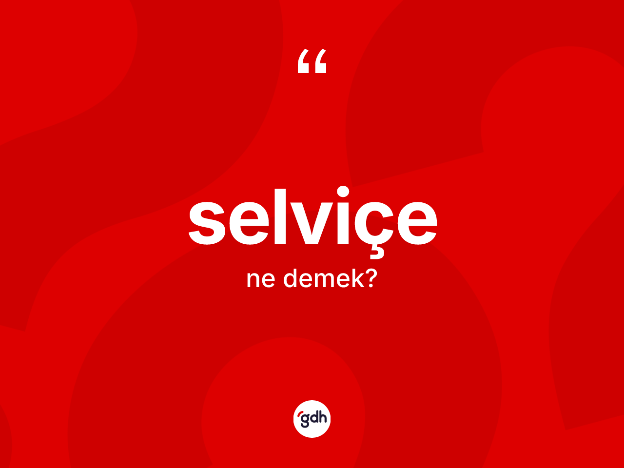 Selviçe kelimesinin anlamı nedir? Selviçe kelimesinin TDK'ya göre açıklaması nedir?