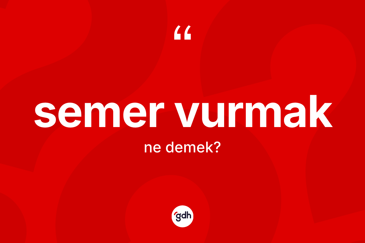 Semer vurmak ifadesi ne anlama gelir? Semer vurmak ifadesinin TDK anlamı nedir?