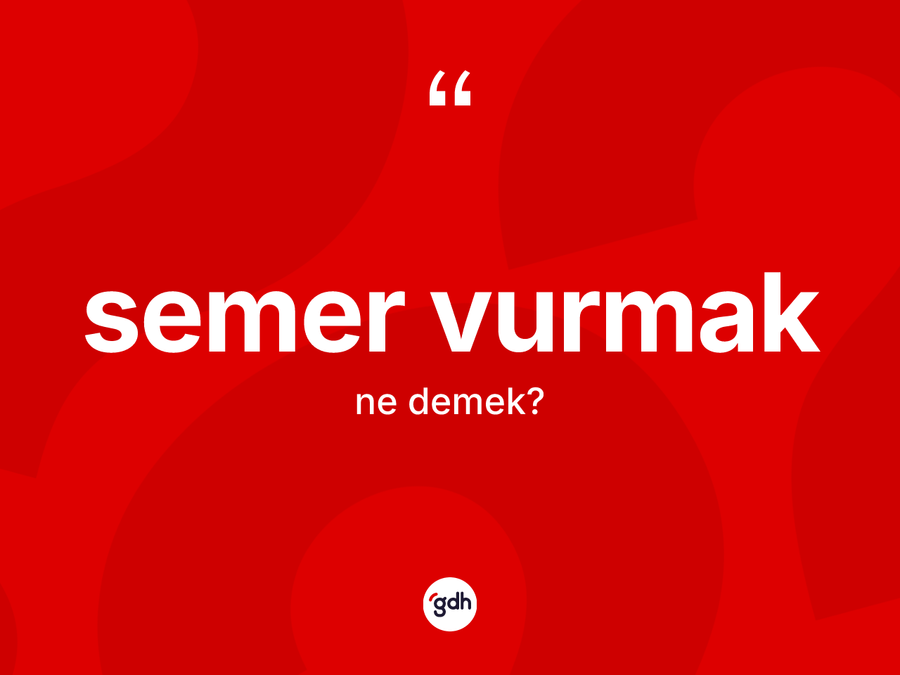 Semer vurmak ifadesi ne anlama gelir? Semer vurmak ifadesinin TDK anlamı nedir?