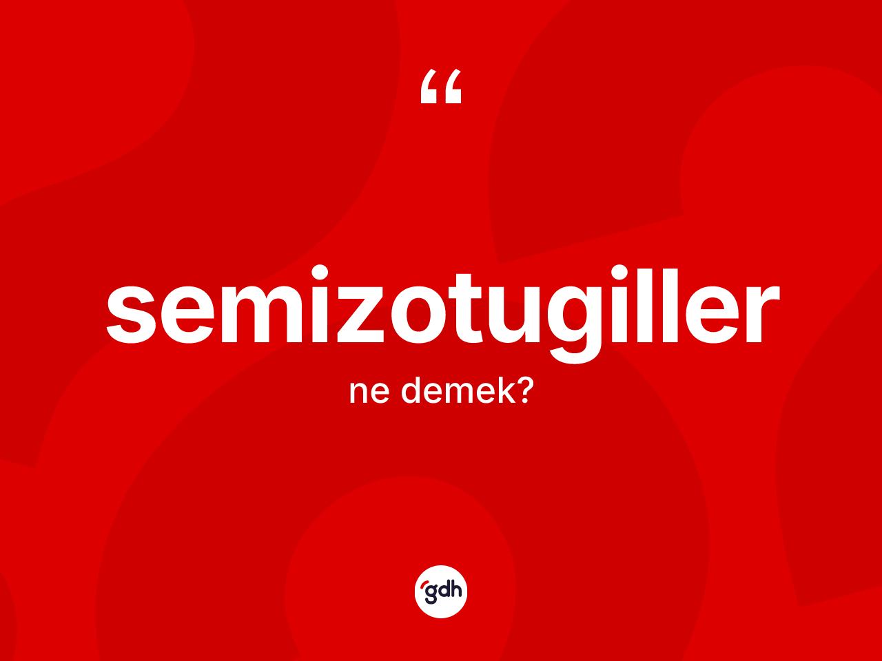 Semizotugiller kelimesinin sözlükteki tanımı nedir? Semizotugiller kelimesinin kaç farklı anlamı var?