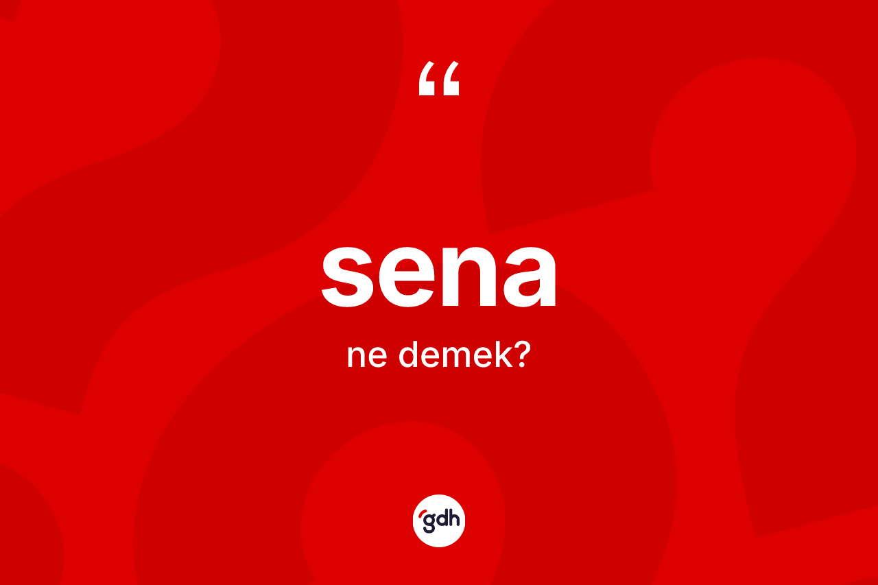 Sena kelimesinin anlamı nedir? Senanın kısaca tanımı nedir?