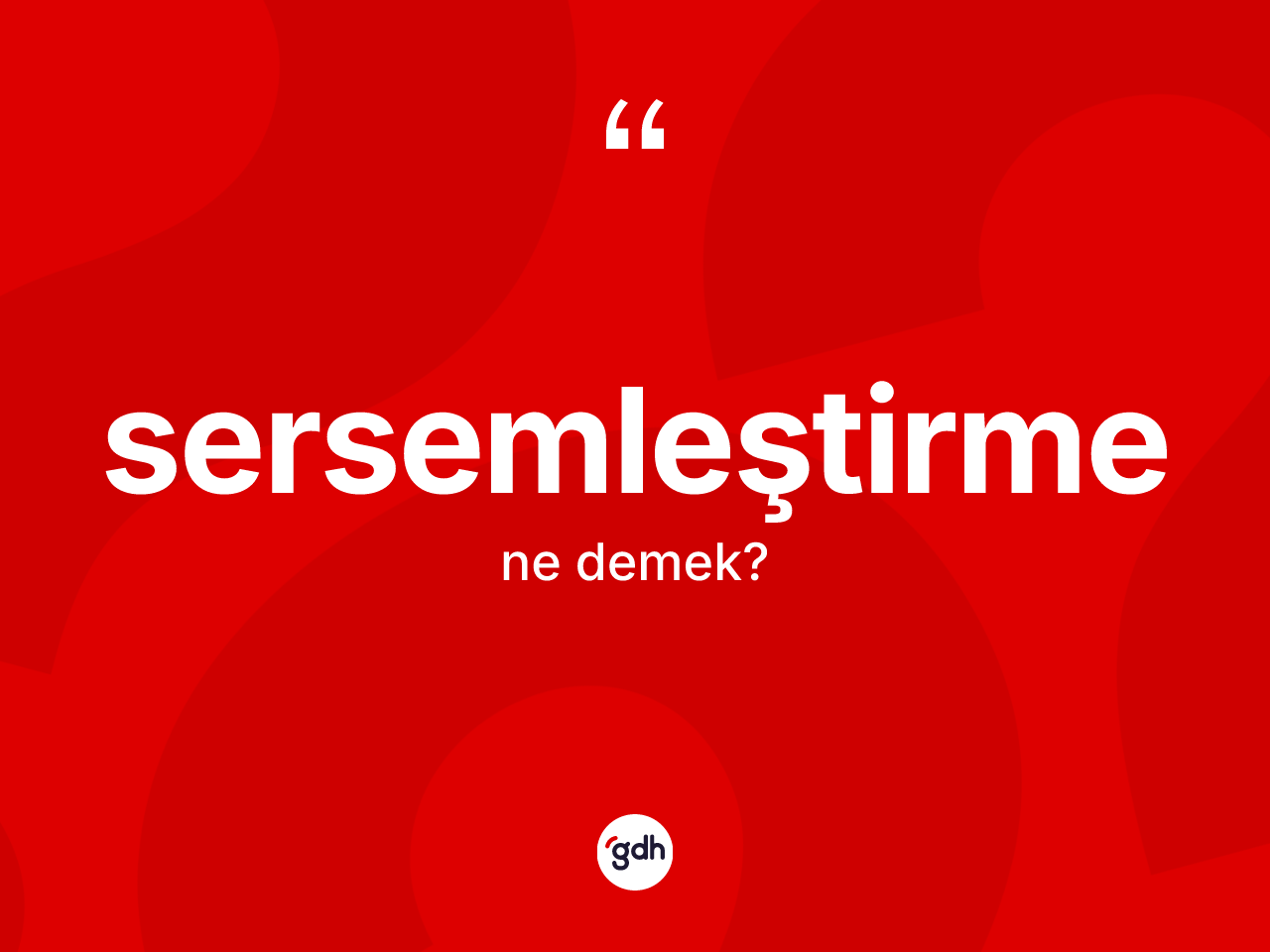 Sersemleştirme kelimesinin anlamı nedir? Sersemleştirmenin TDK'ya göre anlamı nedir?