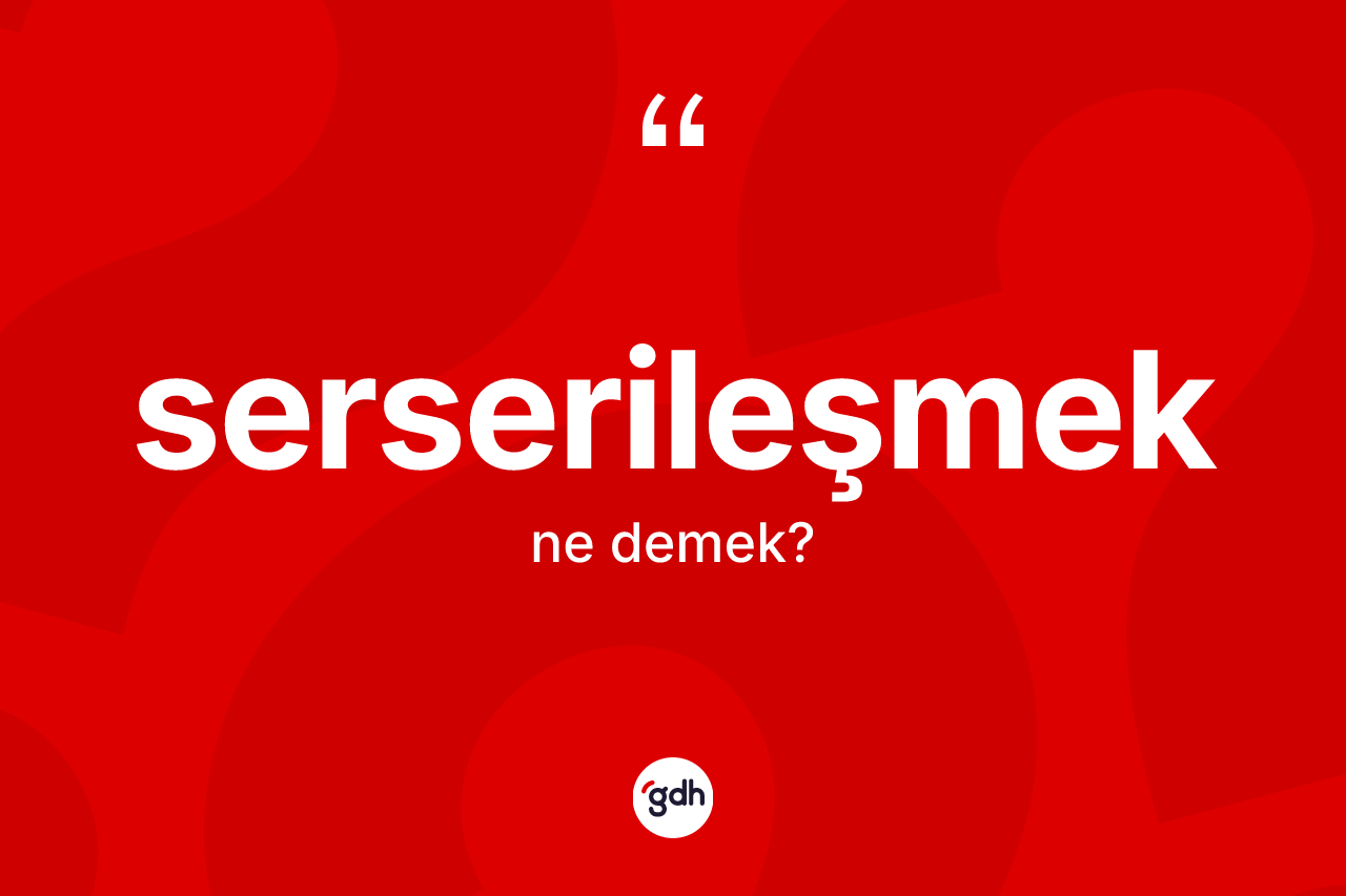 Serserileşmek nedir? Serserileşmek kelimesinin kaç farklı anlamı var?