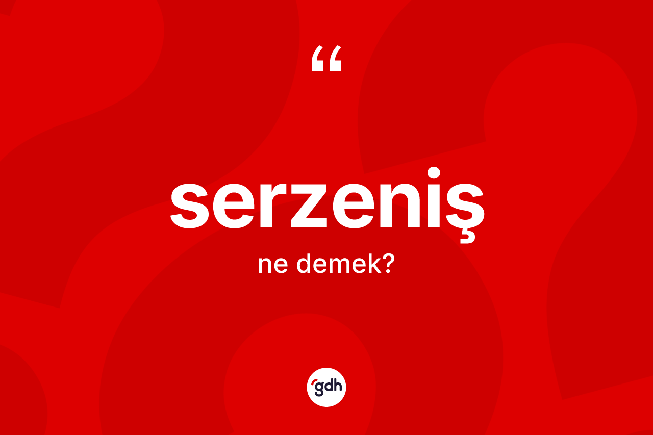 Serzeniş ne demek?