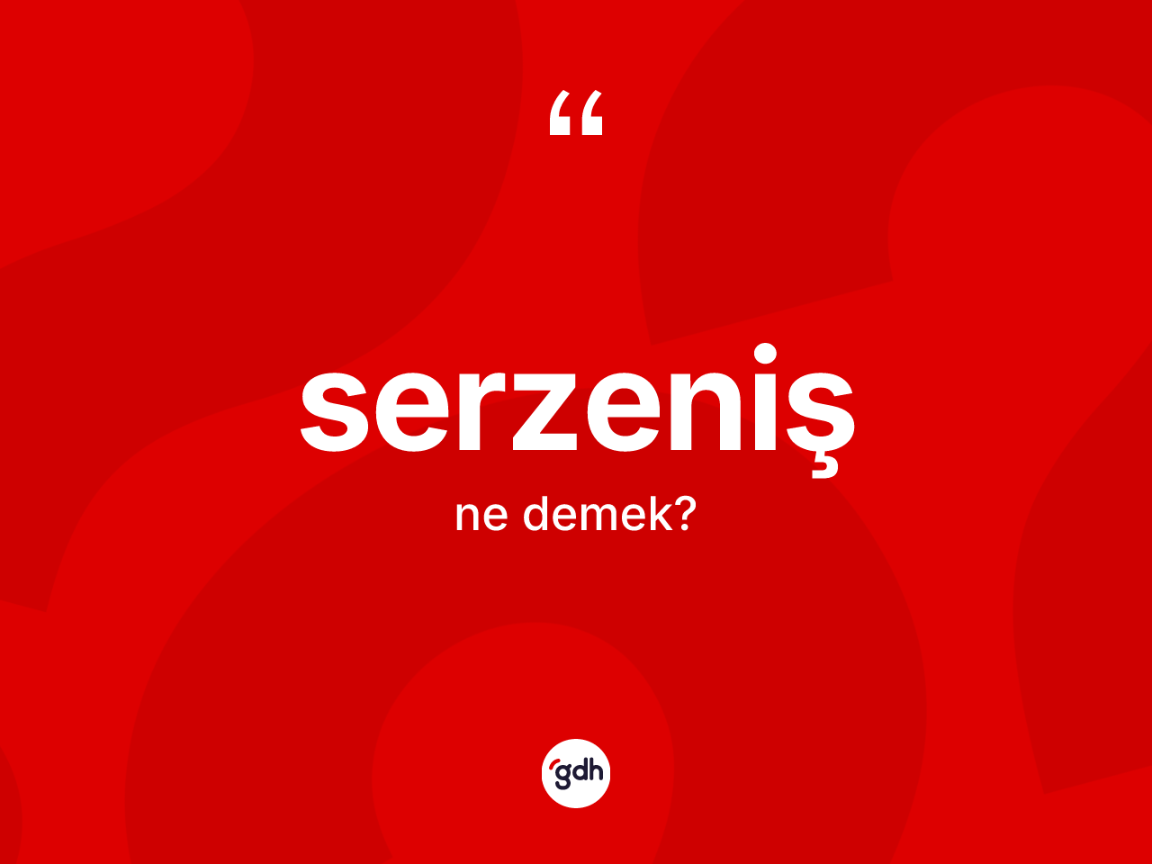 Serzeniş ne demek? Serzenişin sözlükteki anlamı nedir?