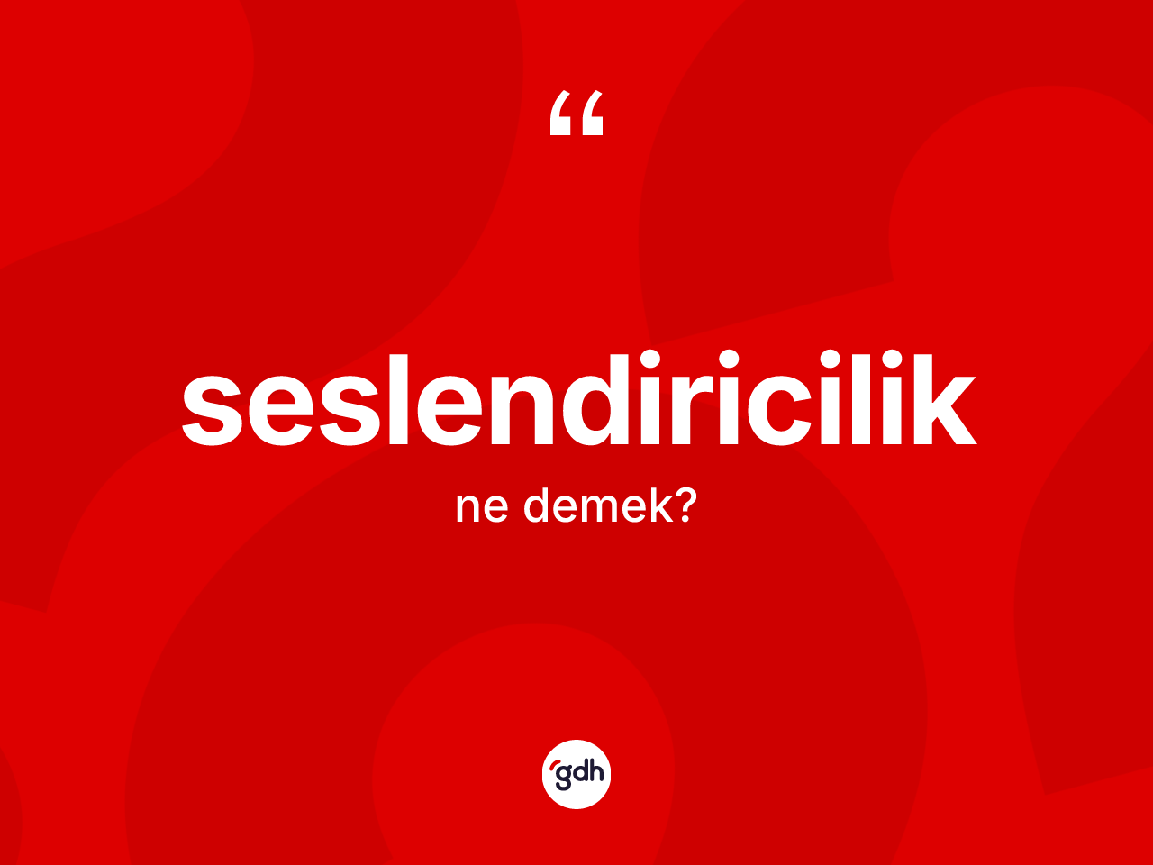 Seslendiricilik ne demek? Seslendiricilik kelimesinin kaç farklı anlamı var?