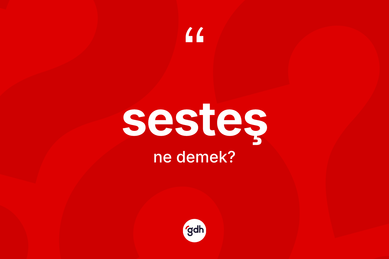 Sesteş kelimesi ne anlama gelir? Sesteşin TDK'ya göre anlamı nedir?