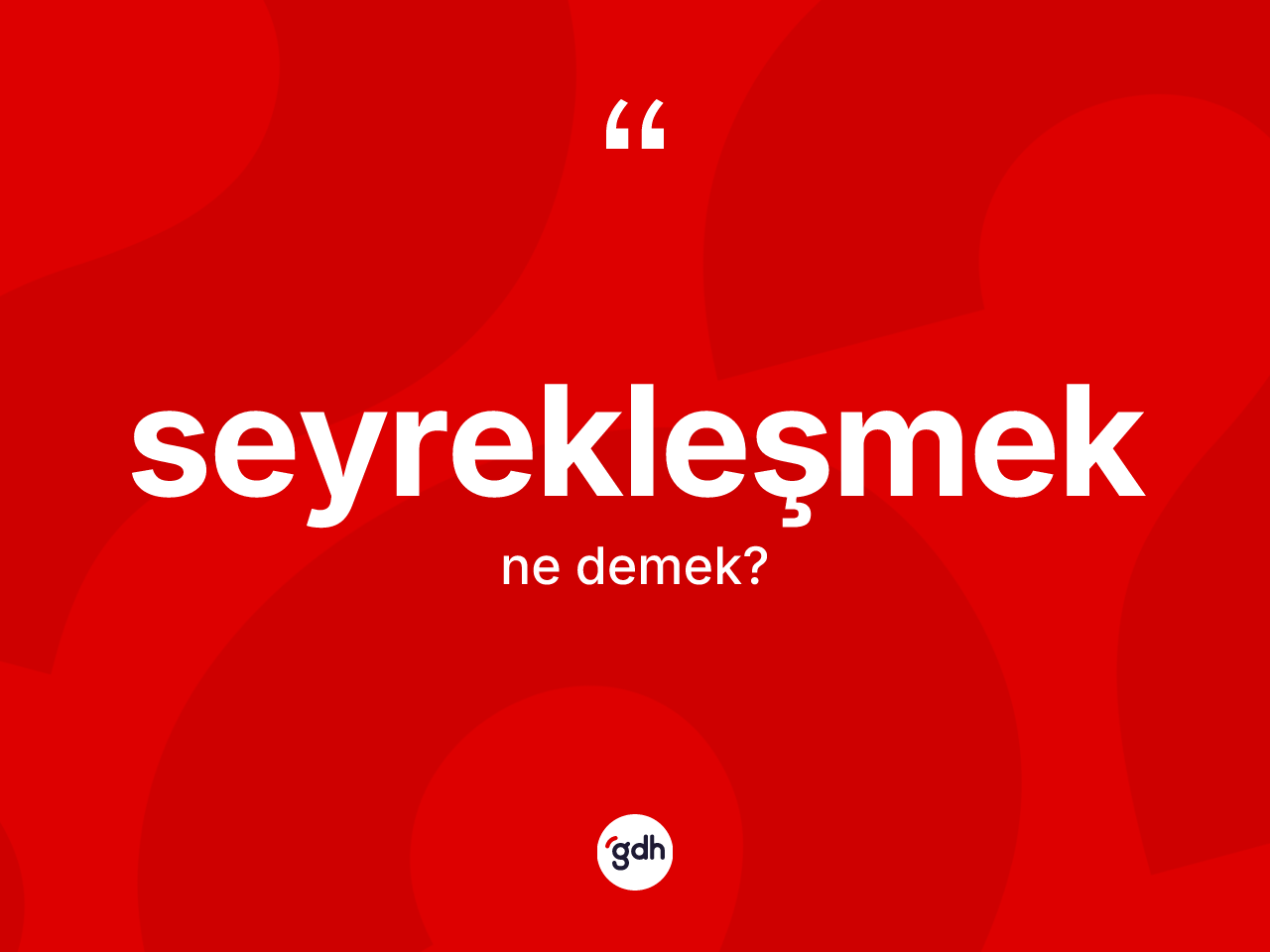 Seyrekleşmek kelimesinin tanımı nedir? Seyrekleşmeğin TDK'ya göre anlamı nedir?