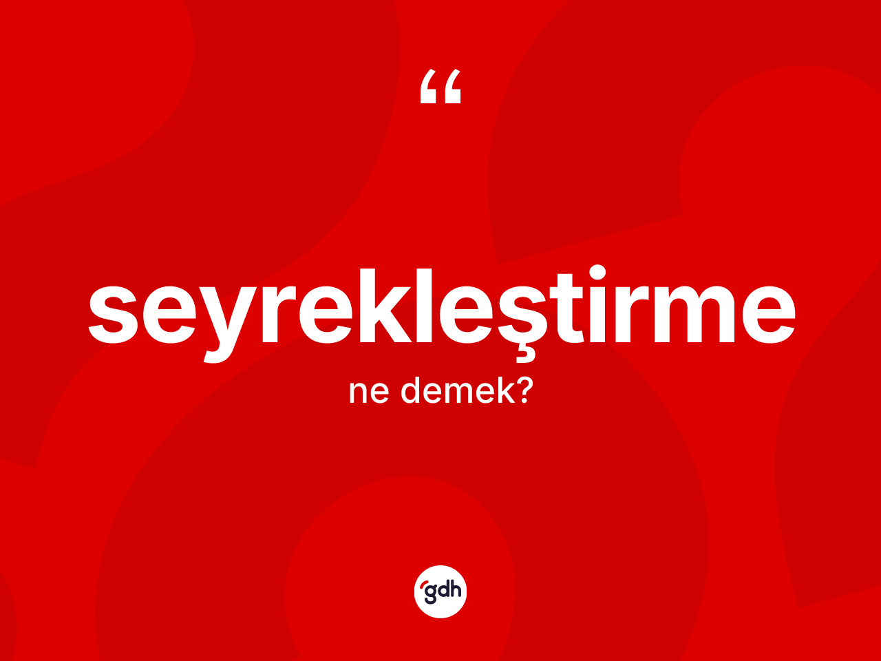 Seyrekleştirme kelimesinin anlamı nedir? Seyrekleştirmenin TDK'ya göre anlamı nedir?