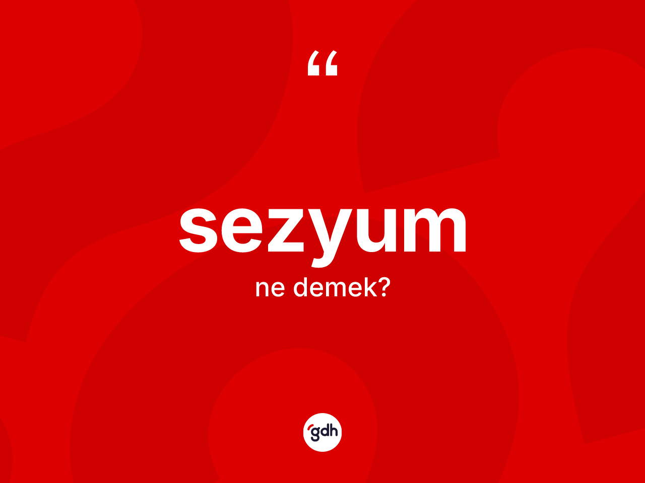 Sezyum kelimesinin anlamı nedir? Sezyumun TDK'ya göre anlamı nedir?