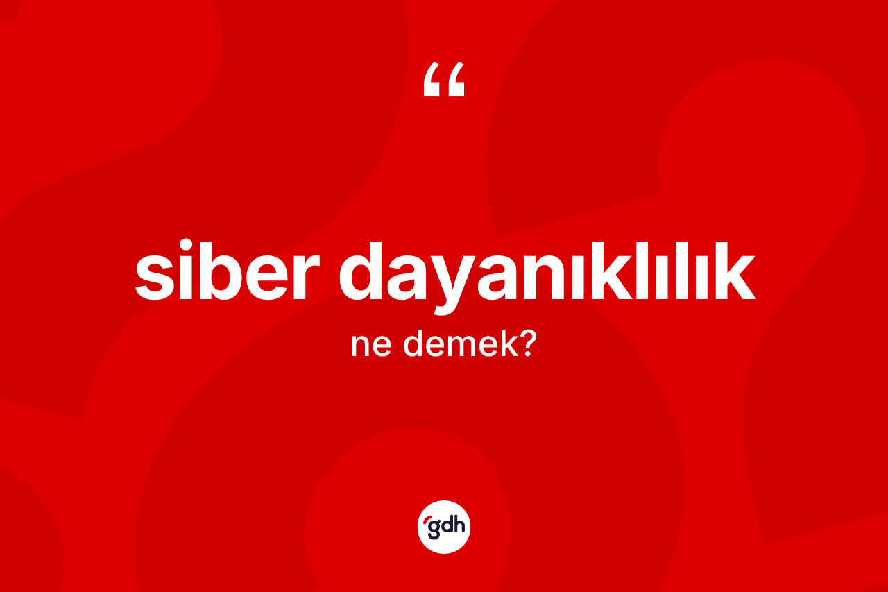 Siber dayanıklılık kelimesi ne demek? Siber dayanıklılığın halk arasındaki kullanımı nasıldır?