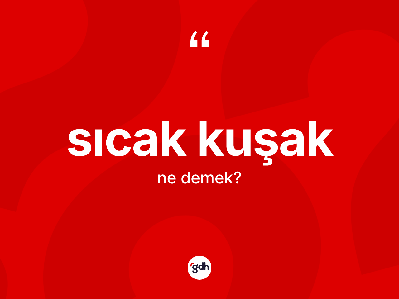 Sıcak kuşak ne demek? Sıcak kuşak kelimesinin TDK'ya göre açıklaması nedir?