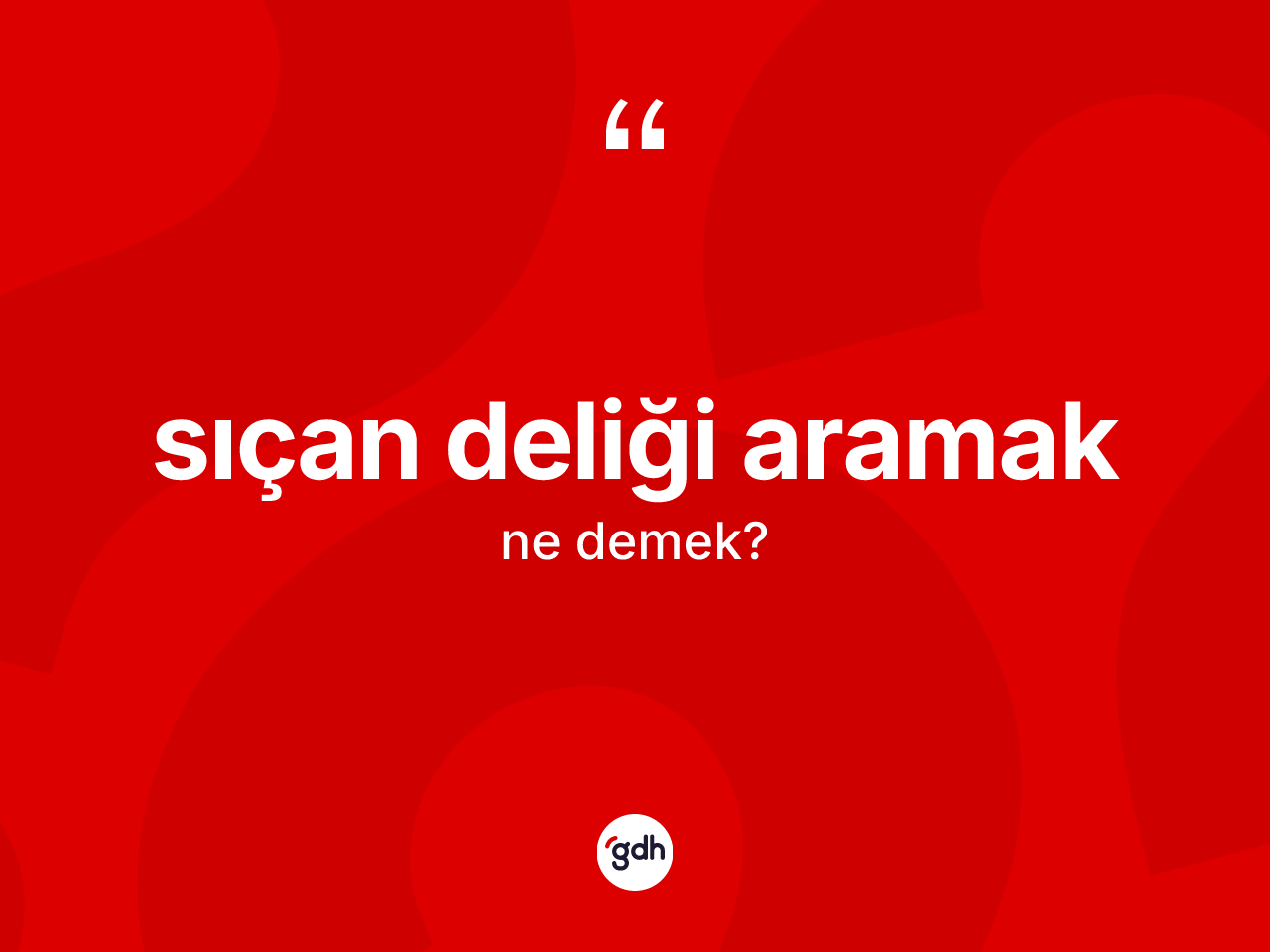 Sıçan deliği aramak sözü ne anlama gelir? Sıçan deliği aramak ifadesinin sözlük anlamı nedir?