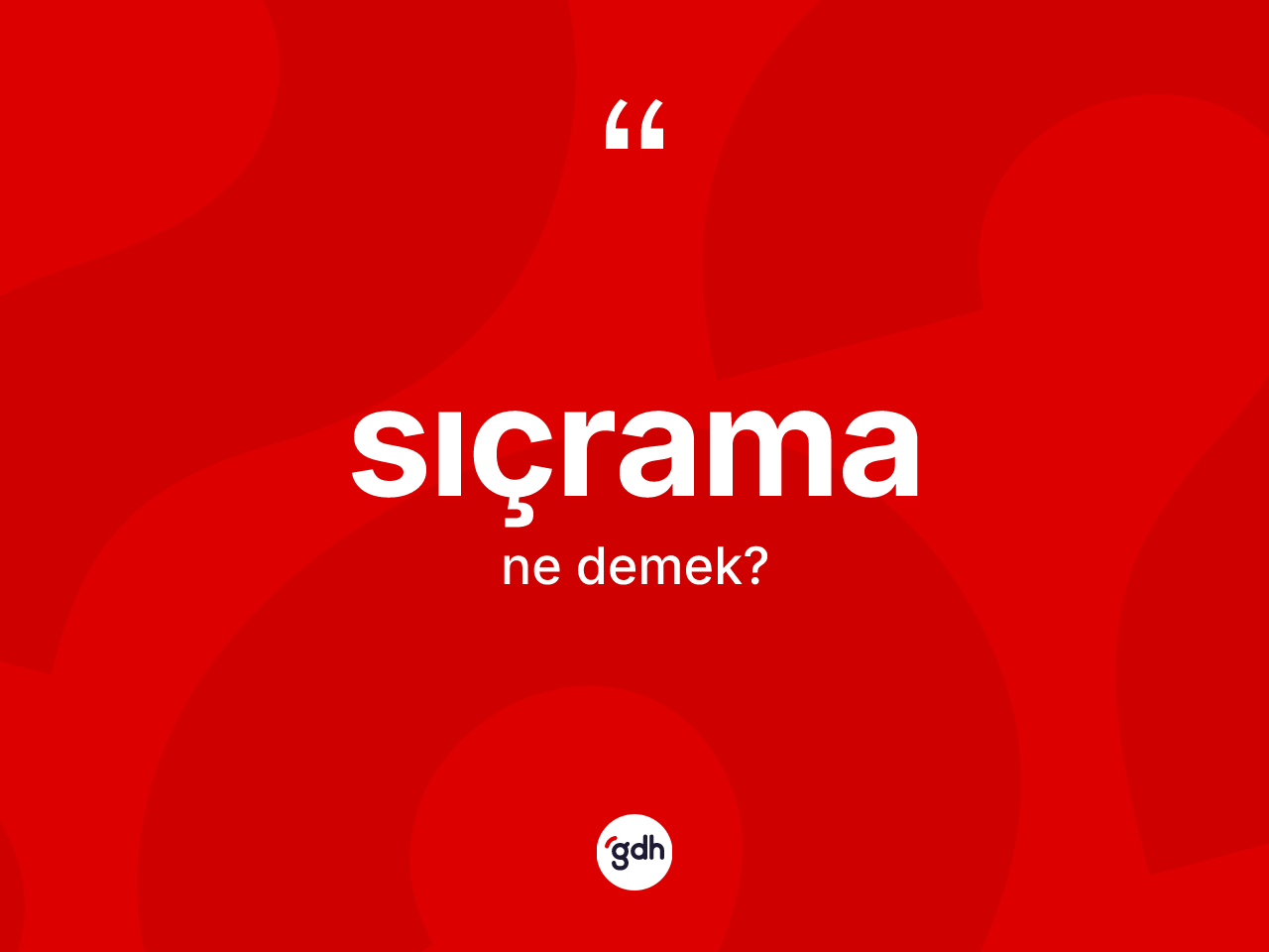 Sıçrama kelimesinin anlamı nedir? Sıçramanın TDK'ya göre anlamı nedir?