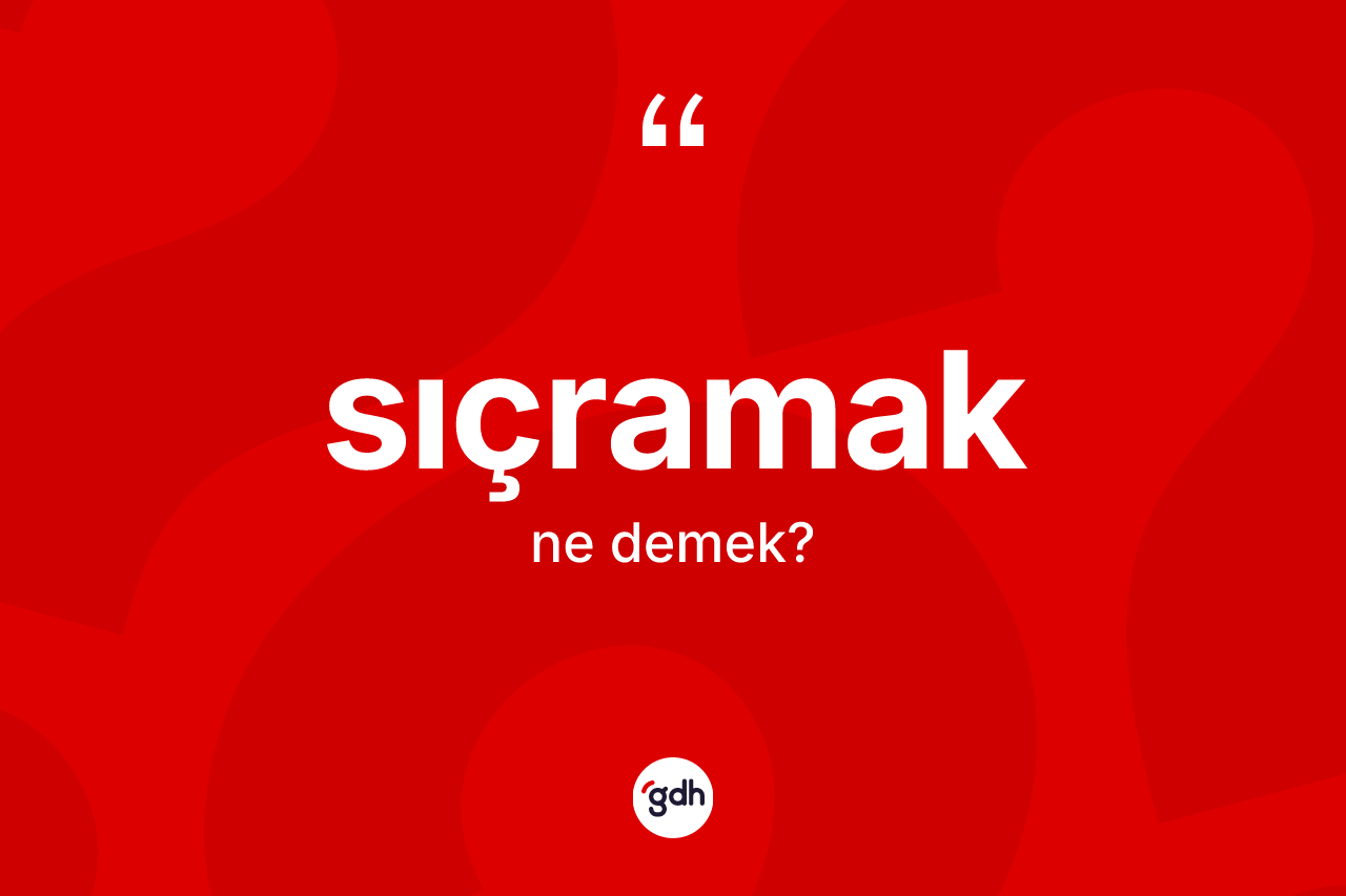 Sıçramak kelimesinin tanımı nedir? Sıçramak kelimesinin kaç farklı anlamı var?