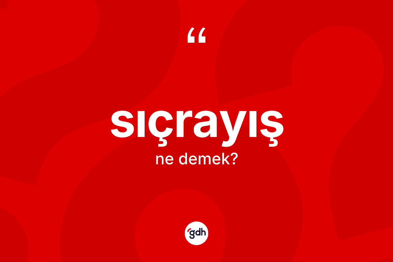 Sıçrayış kelimesinin anlamı nedir? Sıçrayışın TDK'ya göre anlamı nedir?