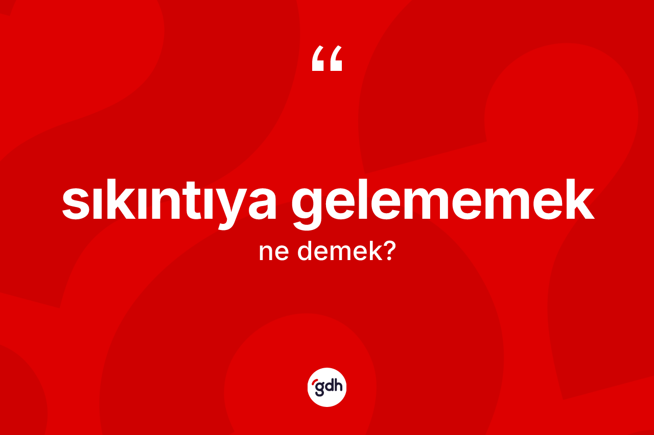 Sıkıntıya gelememek ifadesinin sözlükteki anlamı nedir? Sıkıntıya gelememek ifadesinin TDK'ya göre açıklaması nedir?