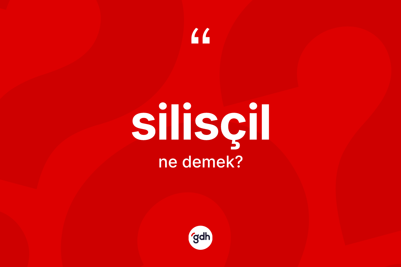 Silisçil kelimesi ne anlama gelir? Silisçilin sözlükteki anlamı nedir?