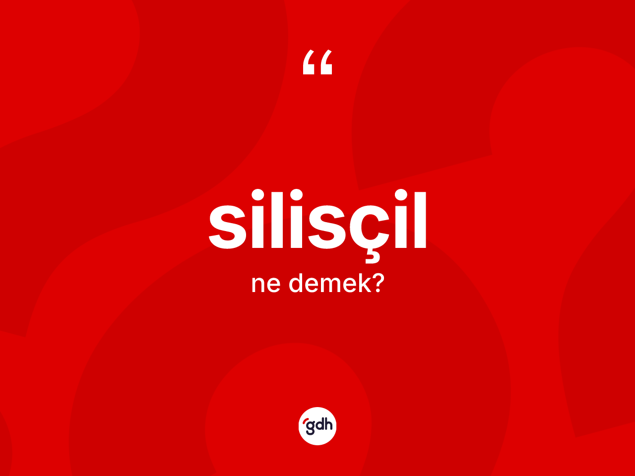 Silisçil kelimesi ne anlama gelir? Silisçilin sözlükteki anlamı nedir?