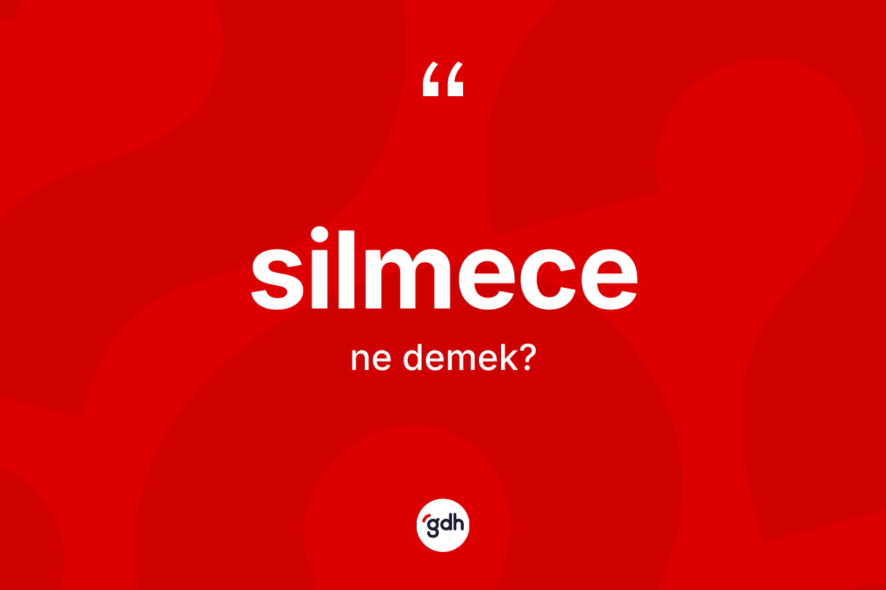 Silmece ne anlama gelir? Silmece kelimesinin kaç farklı anlamı var?