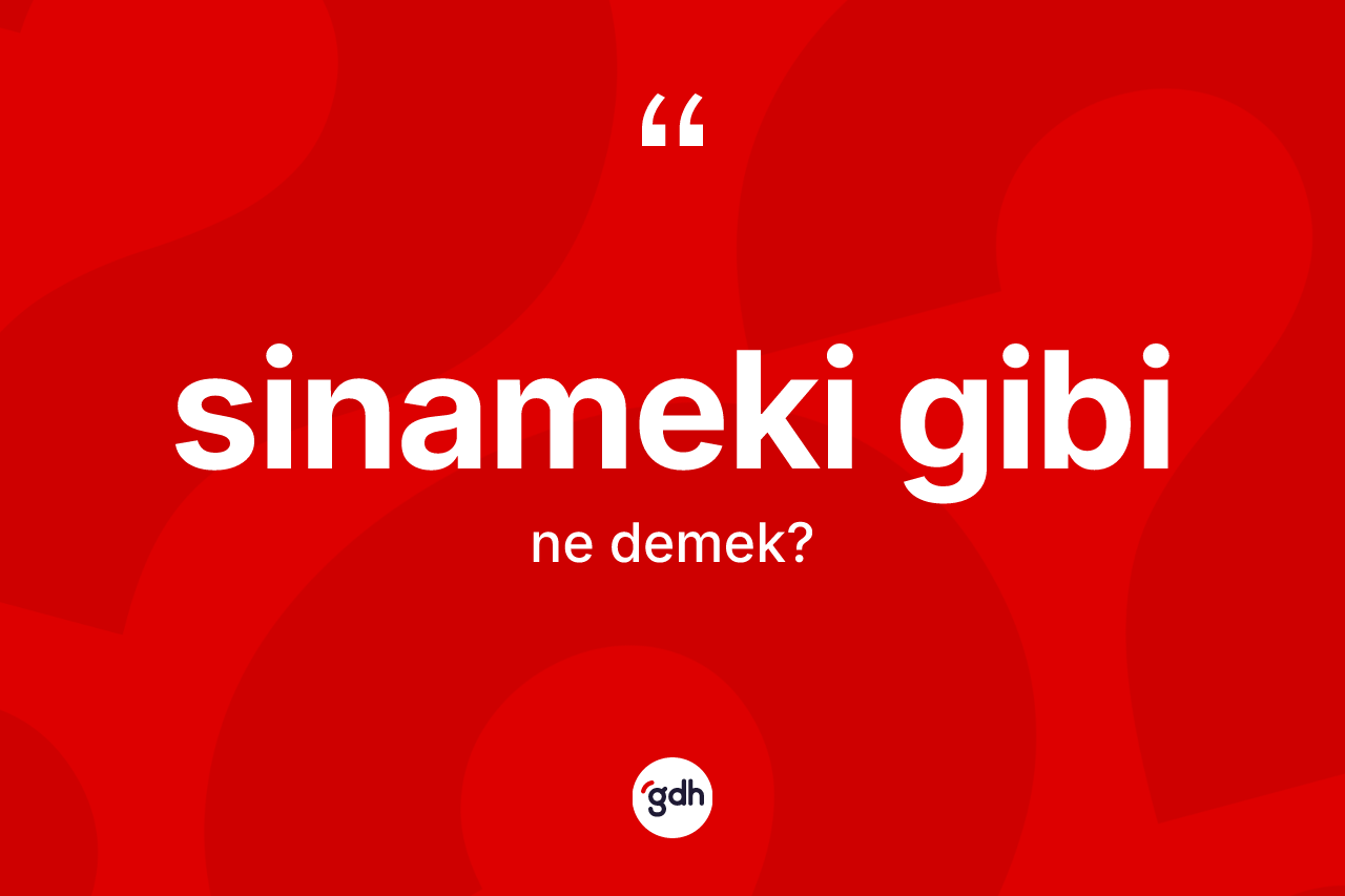 Sinameki gibi ifadesinin tanımı nedir? Sinameki gibi ifadesinin özellikleri nelerdir?