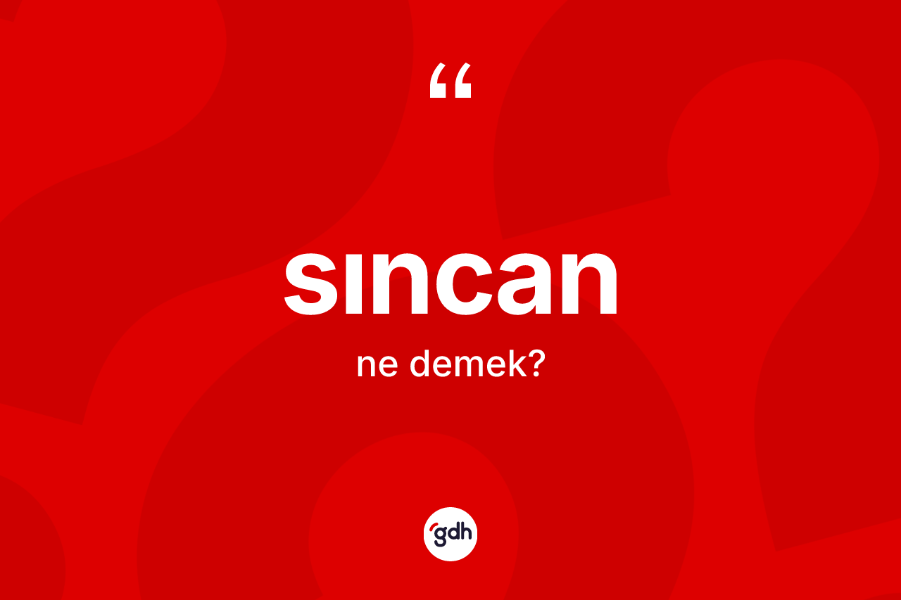 Sıncan ne anlama gelir? Sıncan kelimesinin TDK'ya göre açıklaması nedir?
