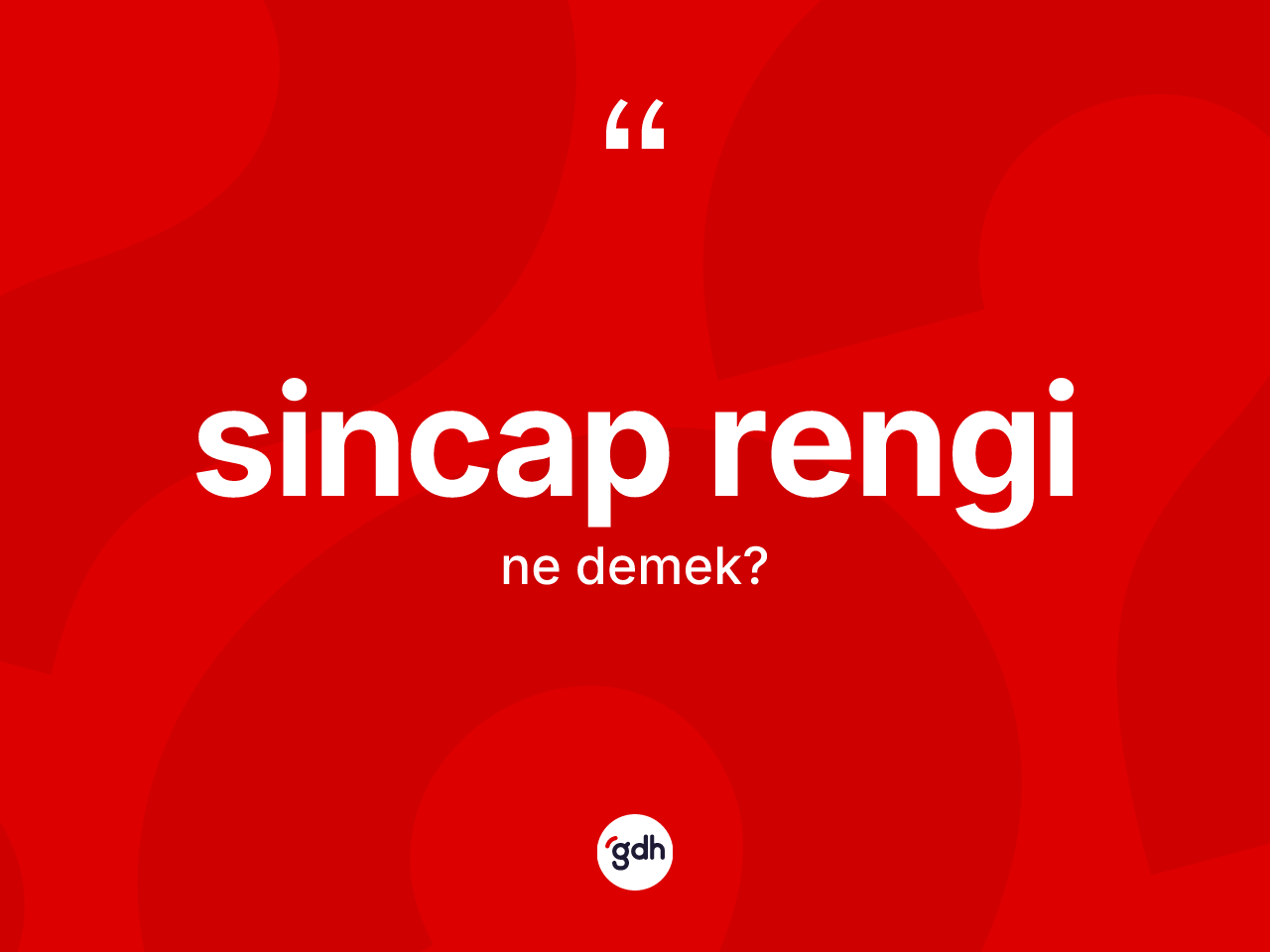 Sincap rengi kelimesi nedir? Sincap renginin kısaca tanımı nedir?