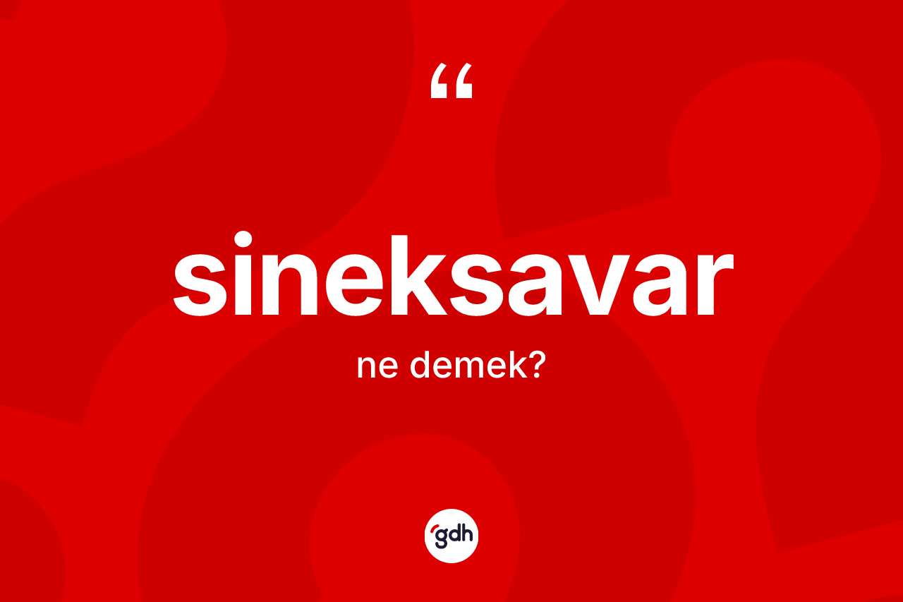 Sineksavar kelimesinin sözlükteki tanımı nedir? Sineksavarın TDK'ya göre anlamı nedir?