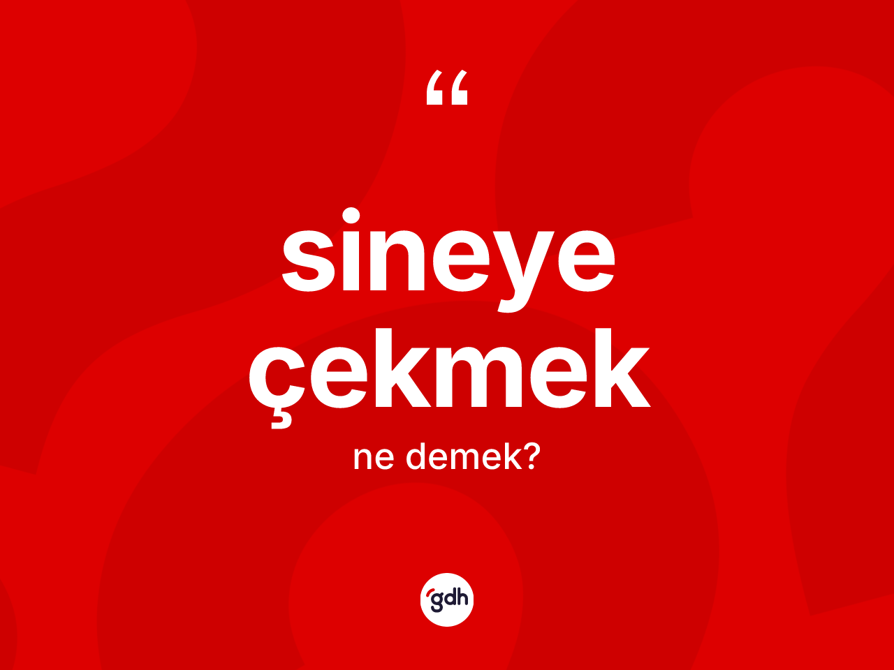 Sineye çekmek ifadesi ne demek? Sineye çekmek sözünün TDK tanımı nedir?